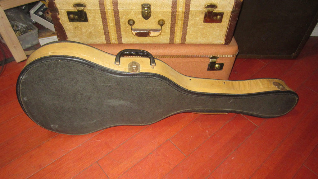 ~1963 Silvertone Jupiter or similar guitar case Two Tone White and Grey