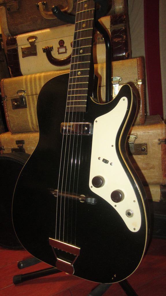 Vintage 1964 Harmony Alden Stratotone Black w/ original case
