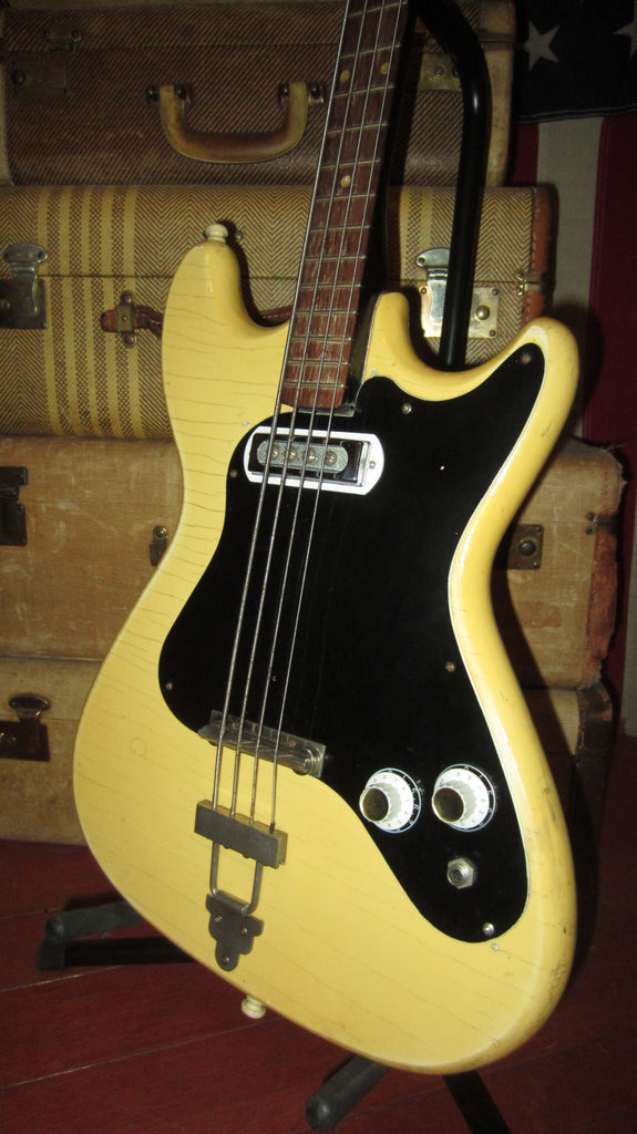 Vintage 1964 Klira Solidbody Electric Bass White