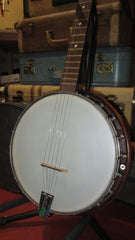 1968 Valco Supro 5 String Banjo White`