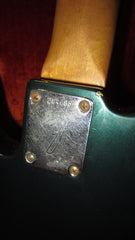 1966 Fender Precision Bass Sherwood Green w/ Original Hardshell Case