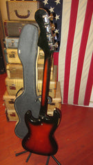 Vintage circa 1971 Harmony H-25 Electric Bass Sunburst w/ Original Case