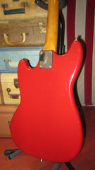 1975 Fender Musicmaster Bass Red w/ Gig Bag