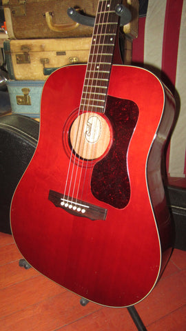 Vintage 1977 Guild D-25 Cherry w/ Hard Case