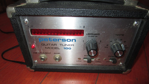 ~1979 Peterson Model 100 Strobe Tuner Chrome and Black