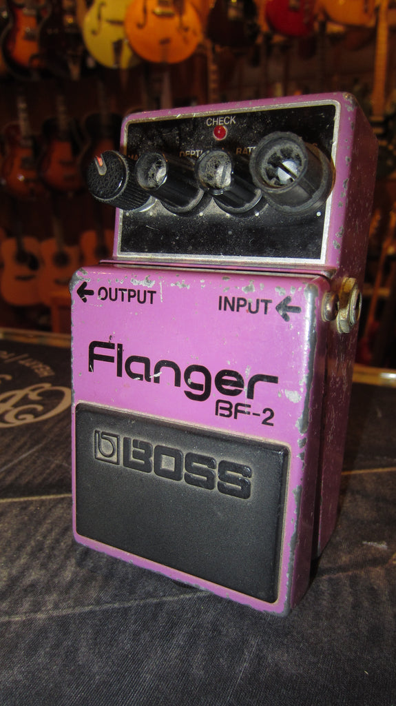 Pre Owned 1984 BOSS BF-2 Flanger Made in Japan Purple