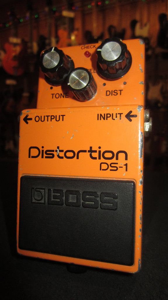 Vintage Circa 1984 Boss DS-1 Distortion Pedal Made in Japan Black Label