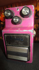 Vintage 1980's Ibanez AD-9 Analog Delay Pedal Pink Made in Japan