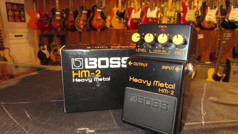 Vintage Original 1986 Made In Japan Boss HM-2 Heavy Metal Distortion Pedal