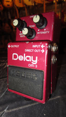 Vintage 1980's Boss DM-3 Analog Delay Pedal Stereo Output Made in Japan