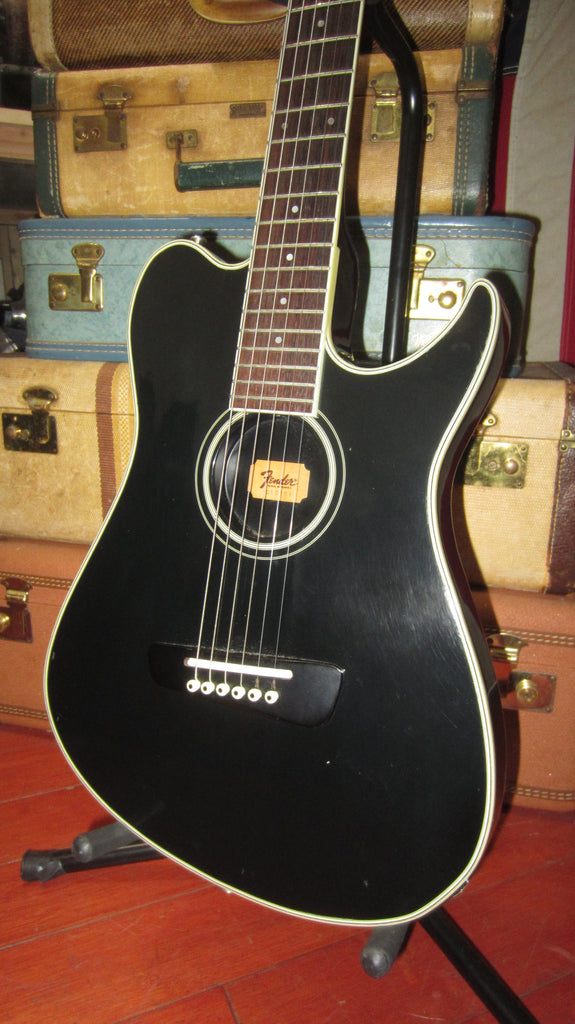 Black Acoustic Electric Guitar