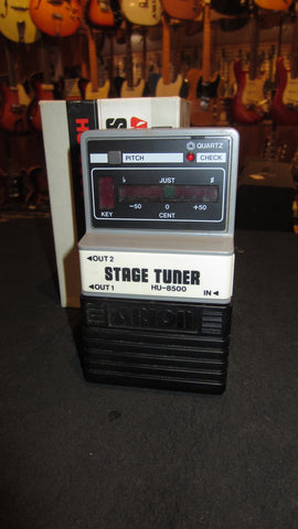 Vintage Early 1990's Arion HU-8500 Stage Tuner Pedal Tuner w/ Original Box
