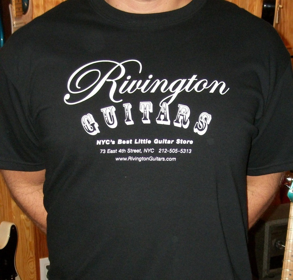 Rivington Guitars T-Shirt Black (Logo Shirt)