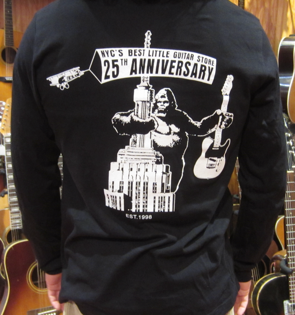 2023 Rivington Guitars 25th Anniversary Long Sleeve T-Shirt Black