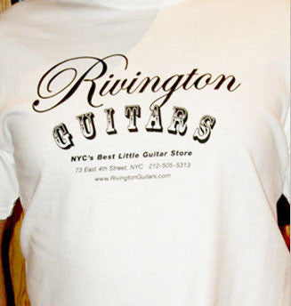 Rivington Guitars T-Shirt White (Logo Shirt)