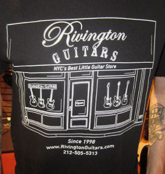 Rivington Guitars Tee-Shirt - New Storefront Logo Design (black)