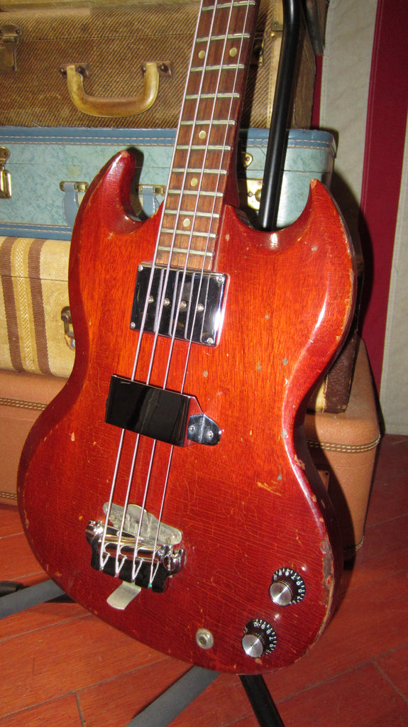 Vintage 1965 Gibson EB-0 Electric Bass SG Bass w/ gig bag