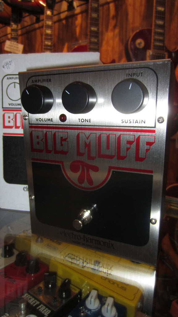 Electro-Harmonix Big Muff Pi Made in USA red black and silver